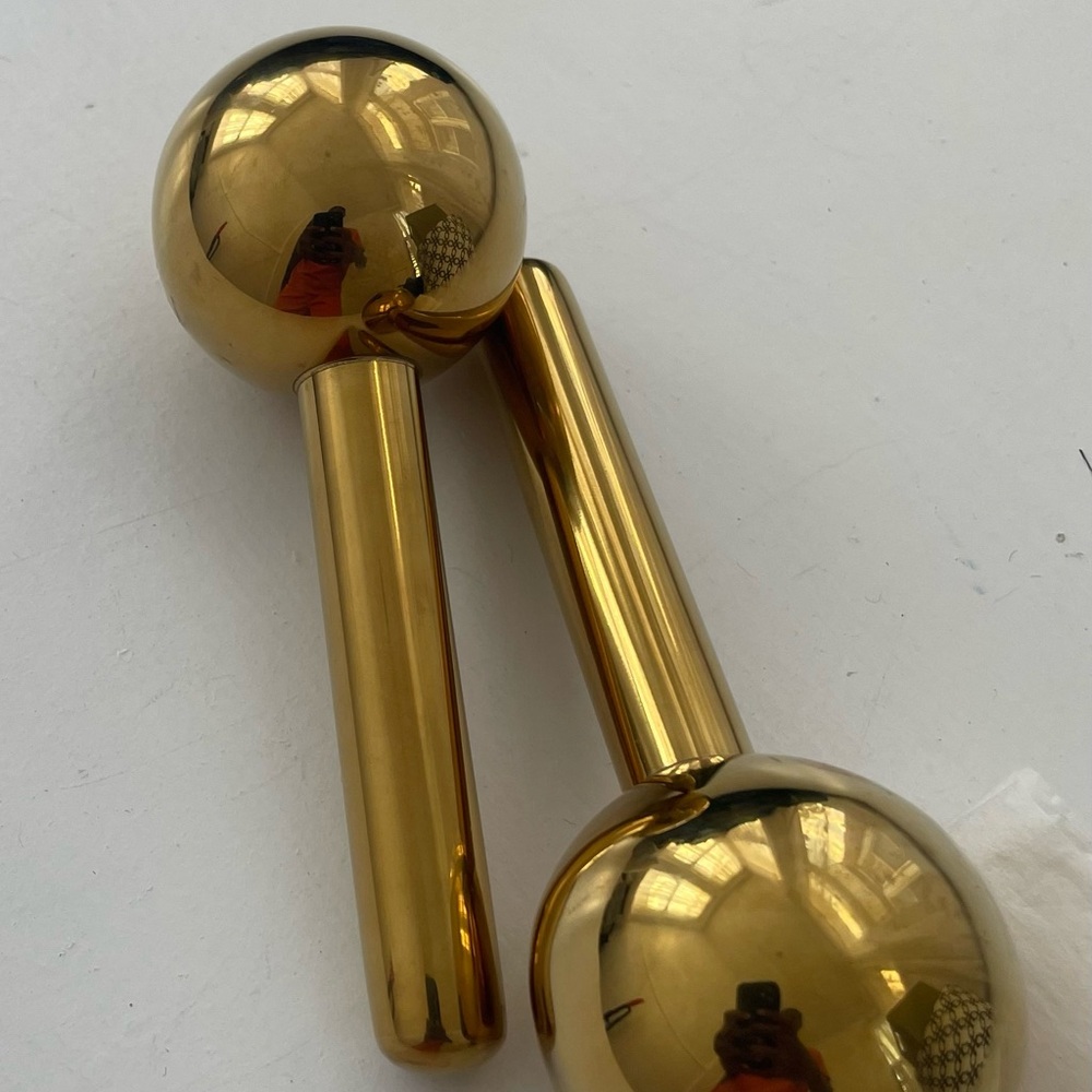 Gold facial Ice globes, Tiktok ASMR tools